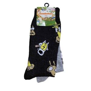 Nickelodeon Rocko's Modern Life Men's Crew Socks - 2 Pack